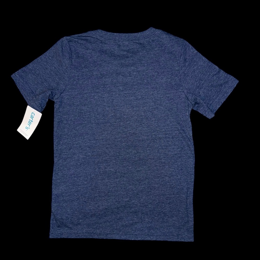 Carter's short-sleeve t-shirt with a graphic print of dinosaur on a skateboard - Picture 4 of 4